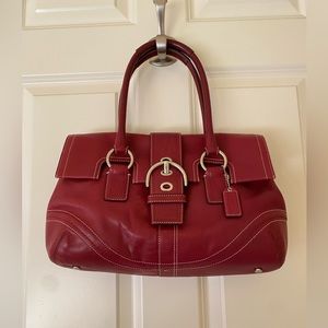 Coach Soho Hampton Red Leather Purse